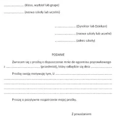 Jak napisać perfekcyjne podanie o egzamin klasyfikacyjny krok po kroku