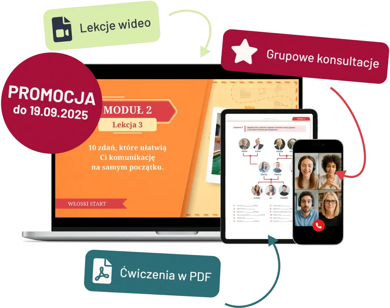 Zdjęcie Najlepszy kurs włoskiego online - Zapisz się teraz!