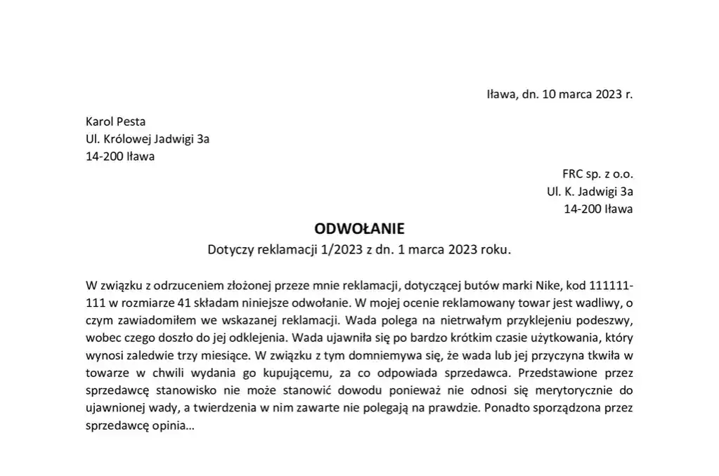 Zdjęcie Jak napisać skuteczne odwołanie od reklamacji krok po kroku bez błędów